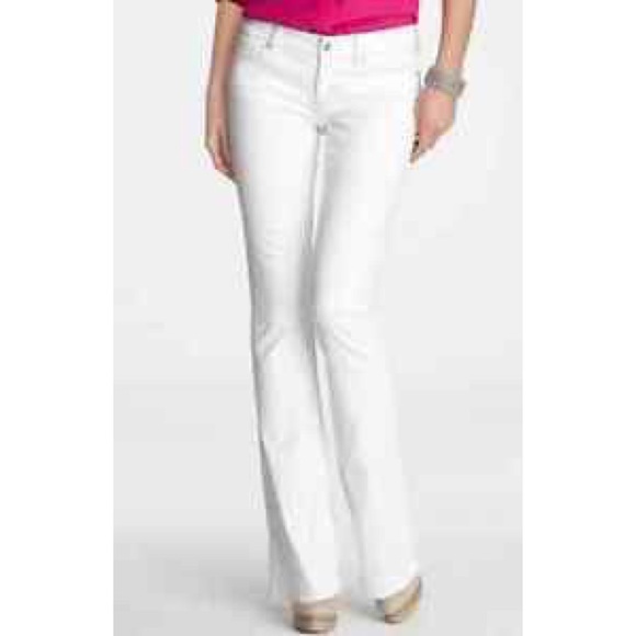 ann taylor white jeans